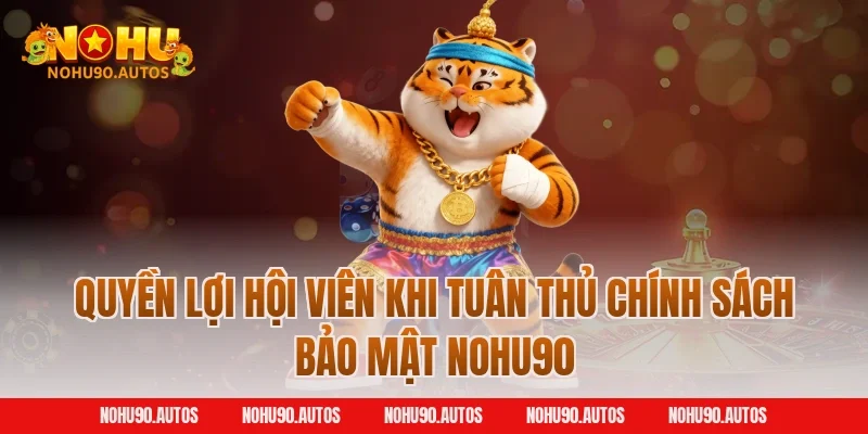 Quyền lợi hội viên khi tuân thủ chính sách bảo mật NOHU90
